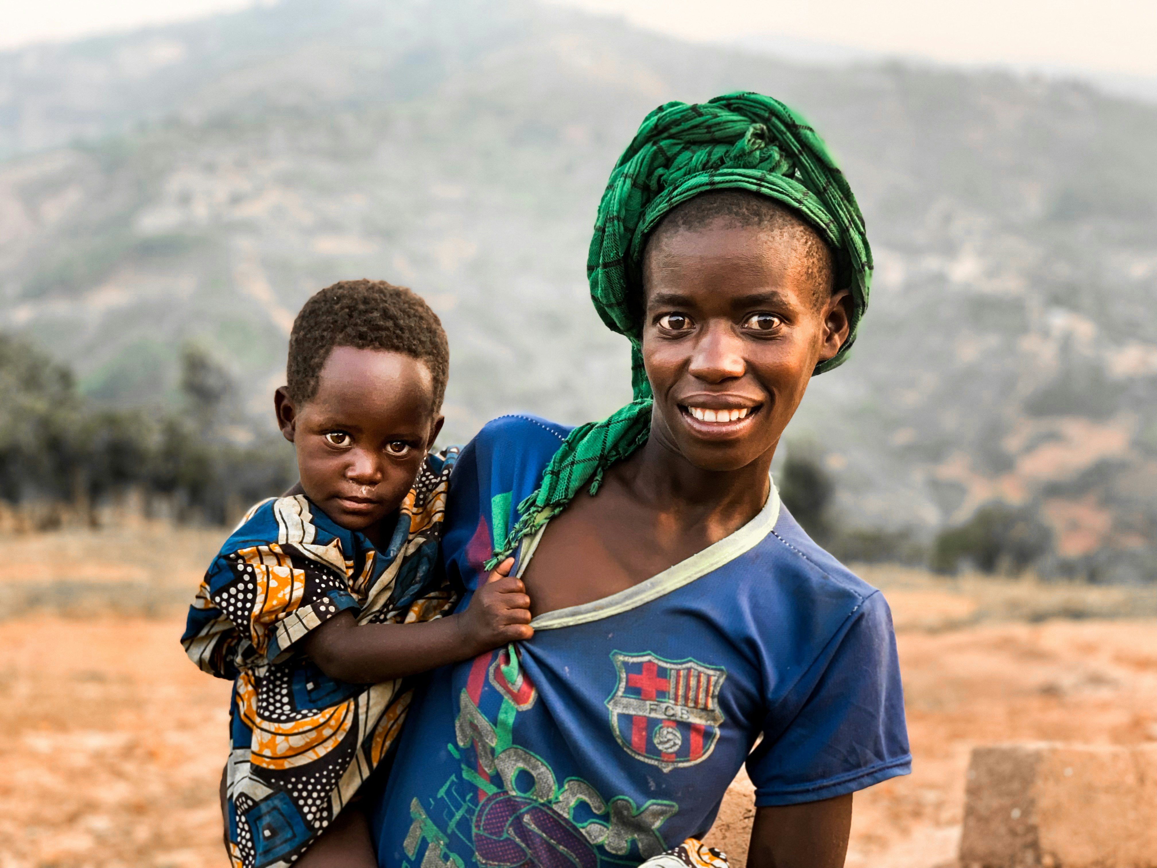 Woman and child